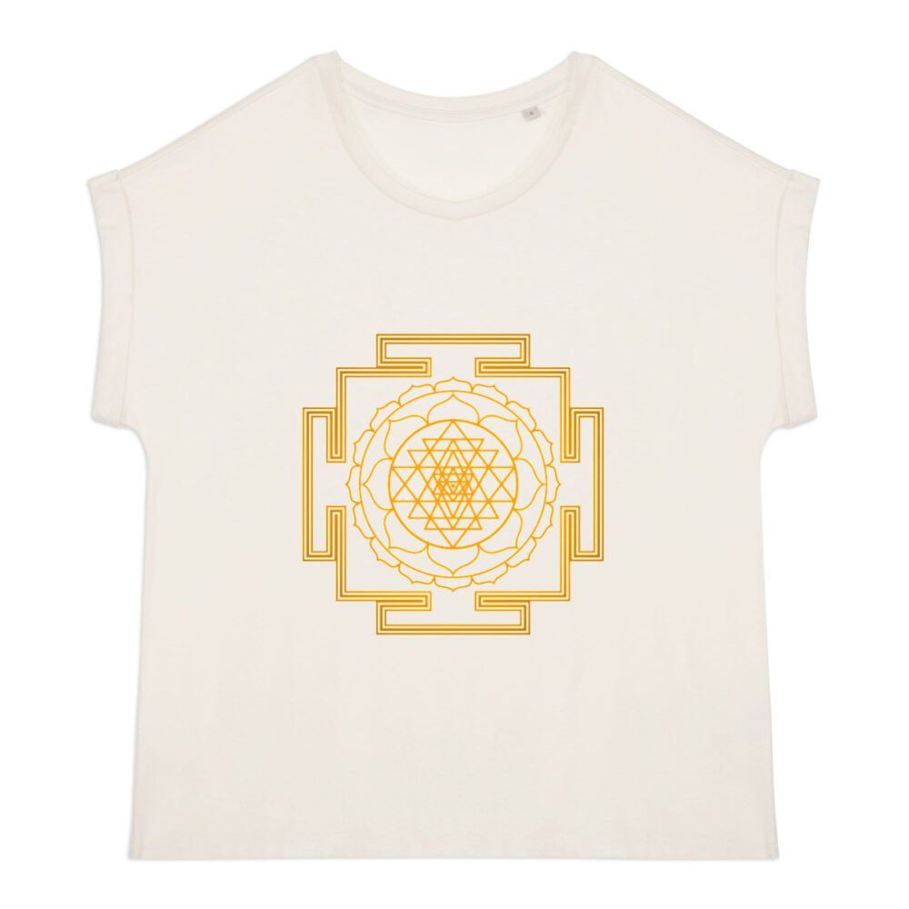 Camiseta orgánica de mujer con Sri Yantra