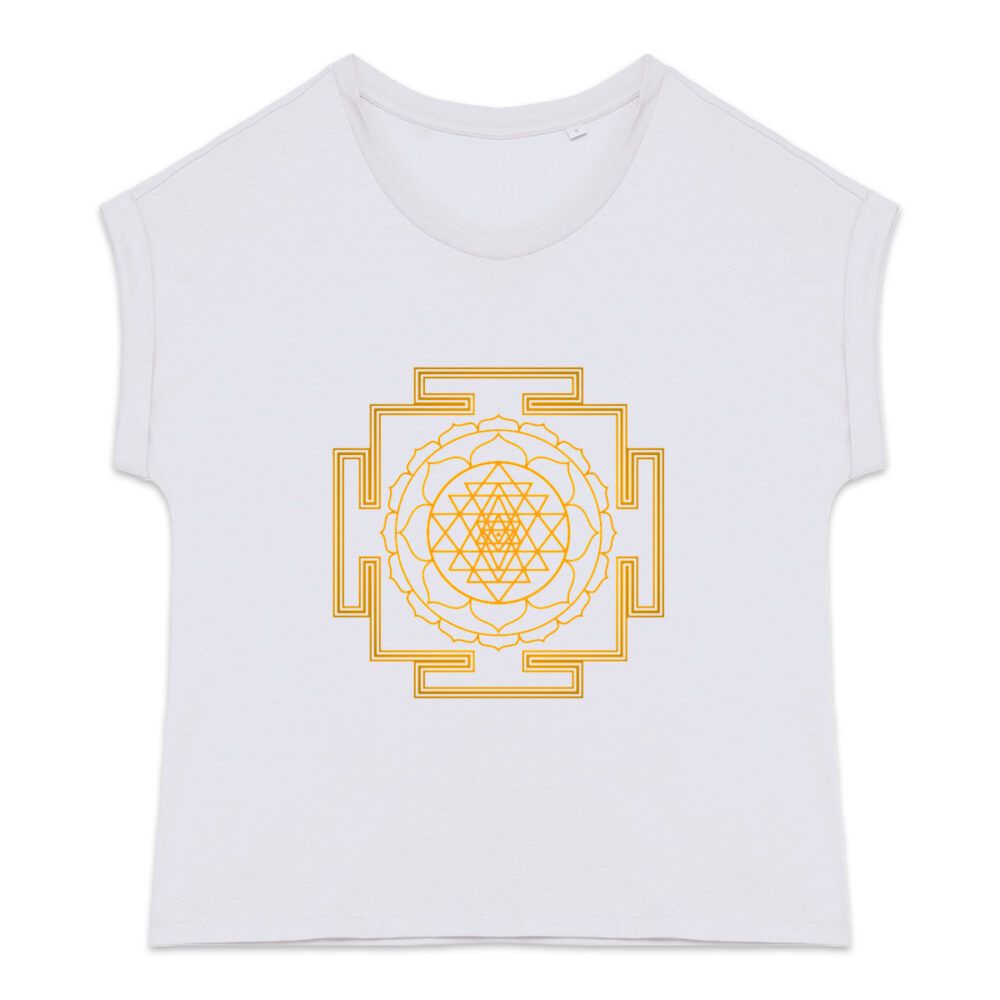 Camiseta orgánica de mujer con Sri Yantra