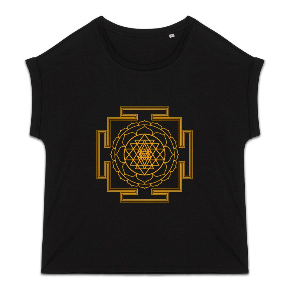 Camiseta orgánica de mujer con Sri Yantra