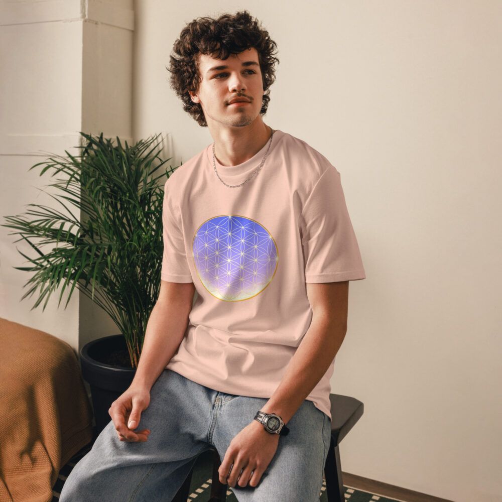 Camiseta de algodón orgánico unisex Flor de la Vida - Imagen 12