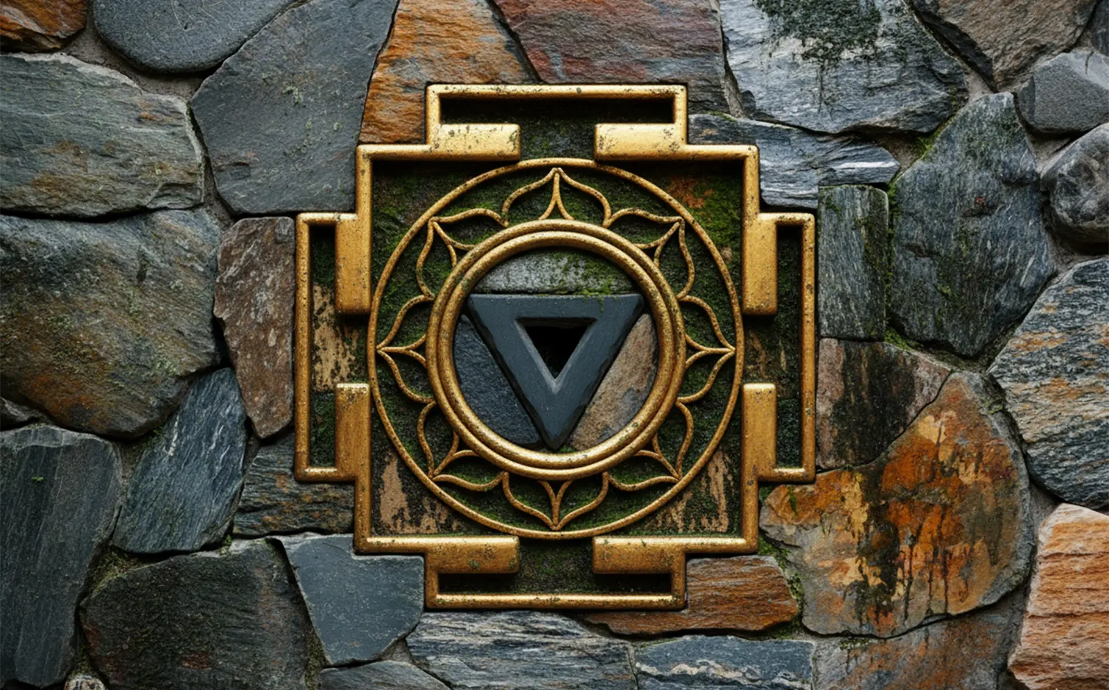 Símbolo sagradp hindú Kali Yantra