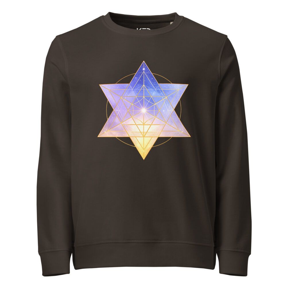 Sudadera Orgánica Unisex Merkaba - Geometría Sagrada
