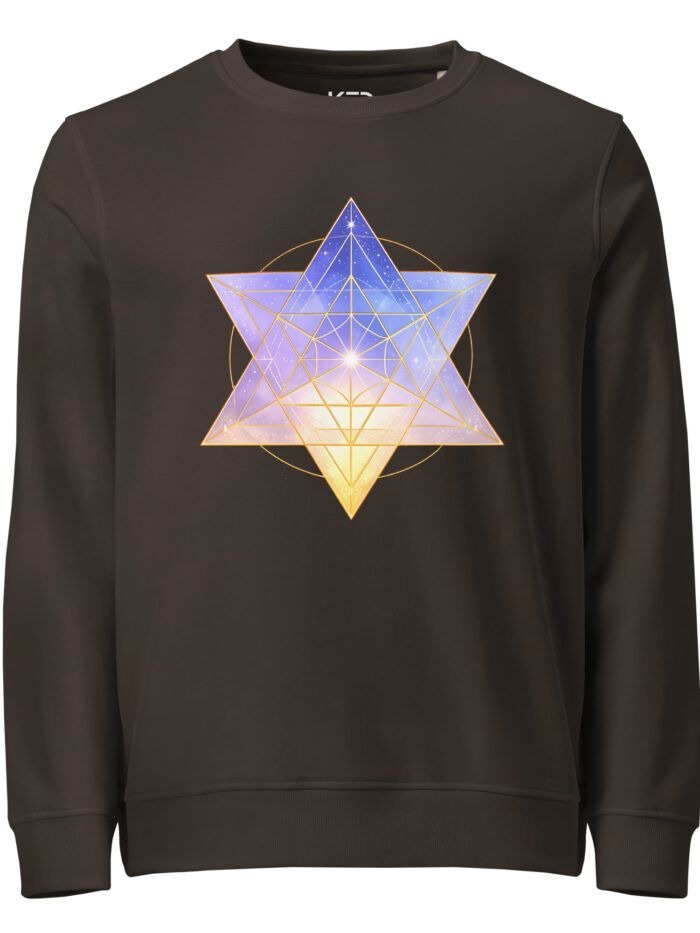 Sudadera Orgánica Unisex Merkaba - Geometría Sagrada