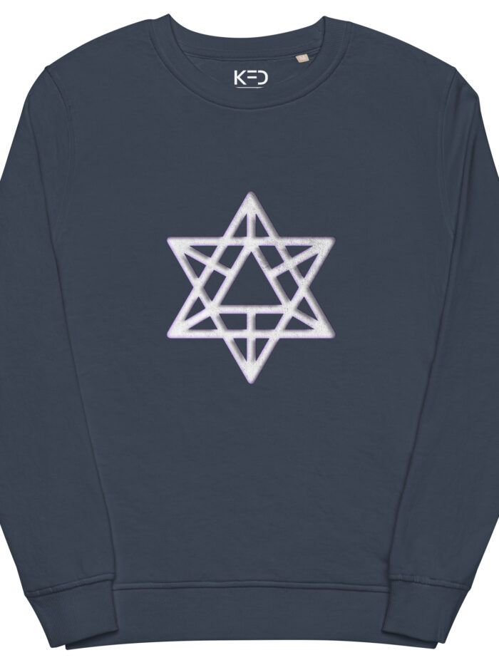 Sudadera merkaba orgánica unisex diseño original