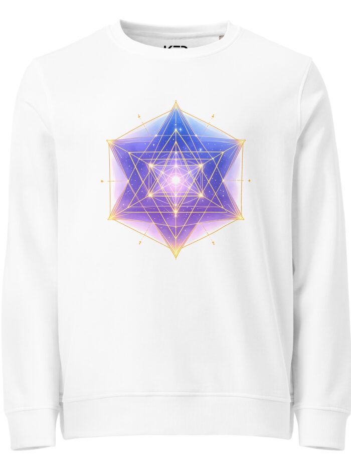 Sudadera con merkaba orgánica unisex